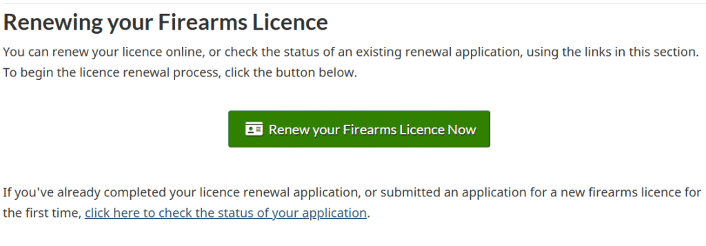 PAL License Renewal , Renewing your Firearms Licence