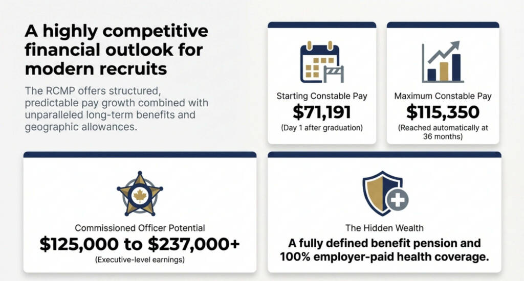 RCMP Starting Salary and Career Pay Growth in Canada