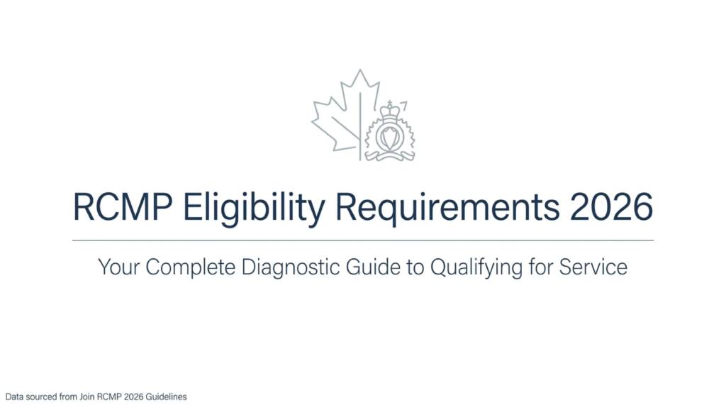 RCMP Eligibility Requirements 2026 guide for applicants