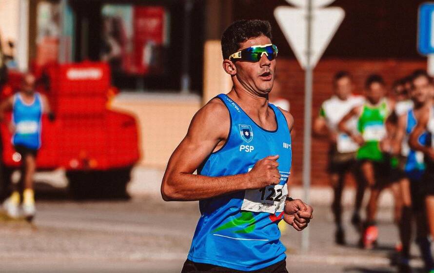 RCMP candidate running during endurance training