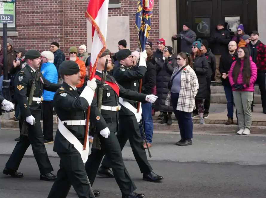 RCMP rejection rate applicants colour guard ceremony Canadian flag military standards 2025