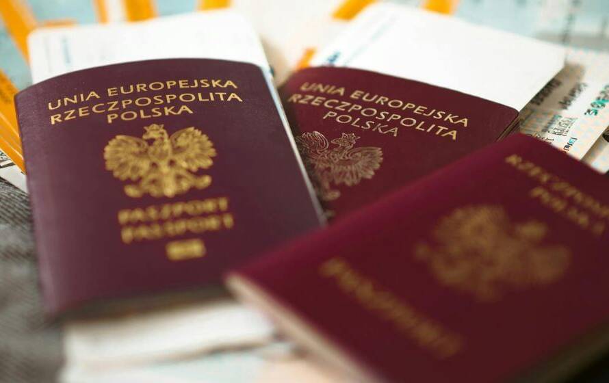 Passports representing immigrant eligibility for RCMP careers